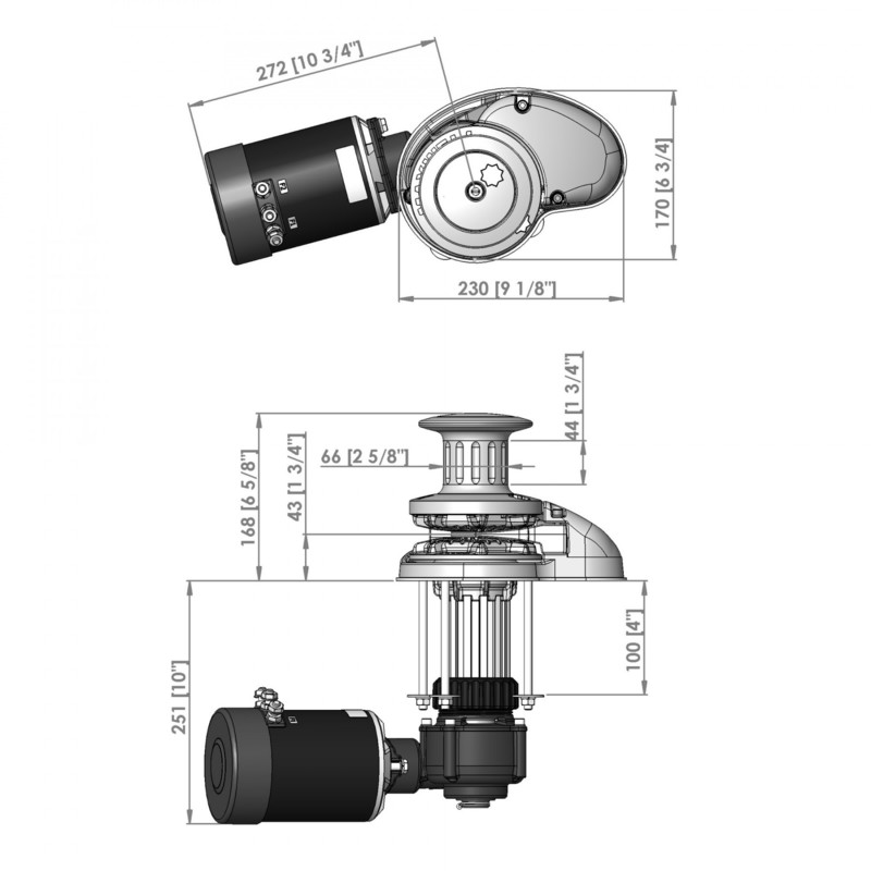 Maxwell verti. Ankerwinde mit Spill, RC10-8, 12V Maxwell verti. Ankerwinde mit Spill, RC10-8, 12V