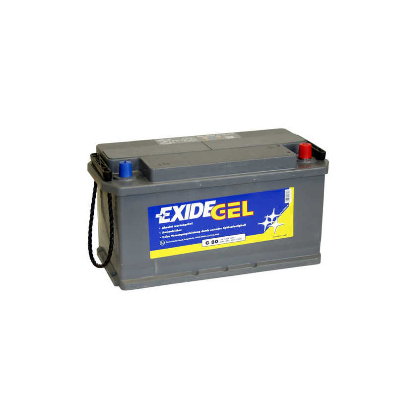 Exide Equipment Gel Batterie, 80Ah, 900Wh, 12V Exide Equipment Gel Batterie, 80Ah, 900Wh, 12V