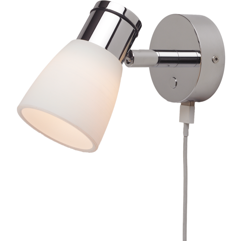 Prebit LED-Anbauleuchte R1-1 mit USB, chrom-glanz, Prebit LED-Anbauleuchte R1-1 mit USB, chrom-glanz,
