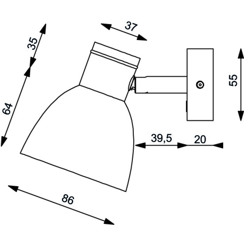 Prebit LED-Anbauleuchte R1-2, D2W,CG, WH Prebit LED-Anbauleuchte R1-2, D2W,CG, WH