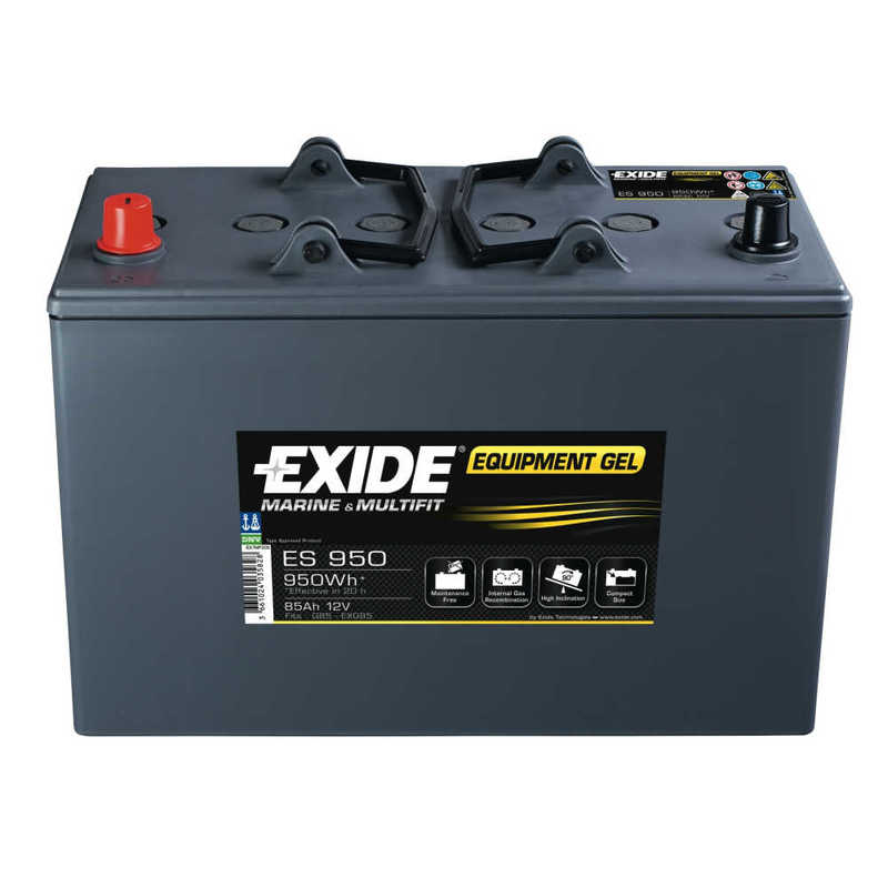 Exide Equipment Gel Batterie, 85Ah, 950Wh, 12V Exide Equipment Gel Batterie, 85Ah, 950Wh, 12V