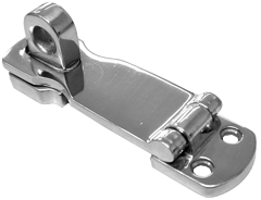 Niro Scharnier Für Hängeschloß, A=75mm, B=25mm, C=9mm