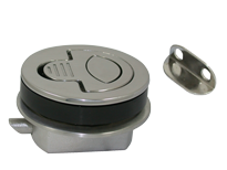 Niro Einlaßgriff Mit Drehverschluß, Wasserdicht, A=4-13mm, B=25mm, C=61mm, D=50mm