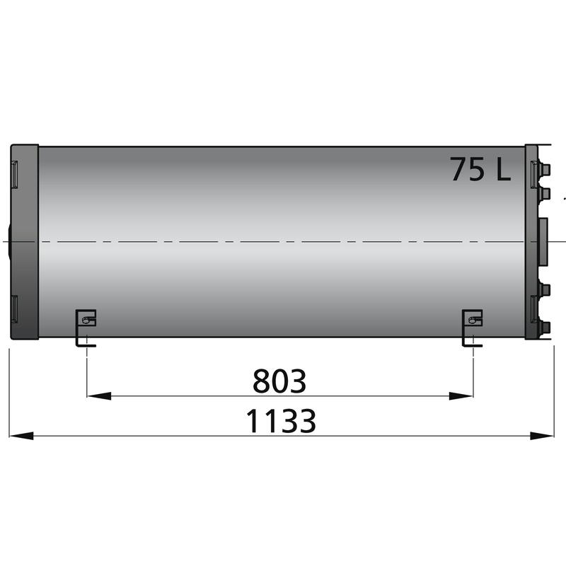 Vetus Warmwasserboiler 75 Ltr. doppelwandig Vetus Warmwasserboiler 75 Ltr. doppelwandig