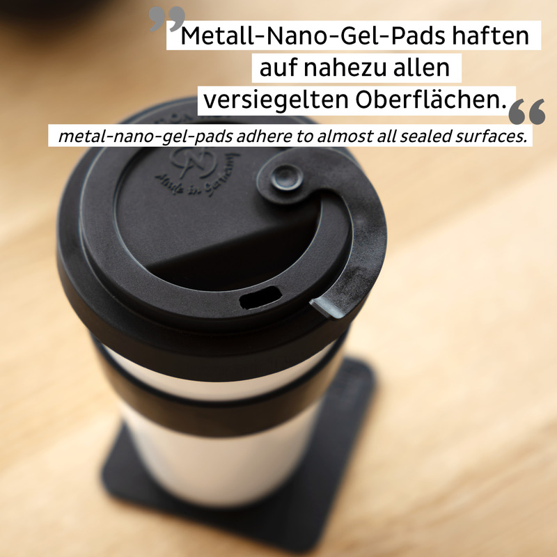 Porzellan TO-GO-CUP inkl. Untersetzer BLACK