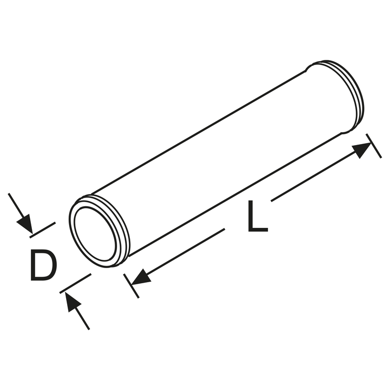 Webasto Verbindungsrohr D15 L=75