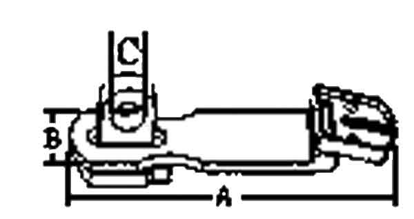 Niro Scharnier Für Hängeschloß, A=75mm, B=25mm, C=9mm