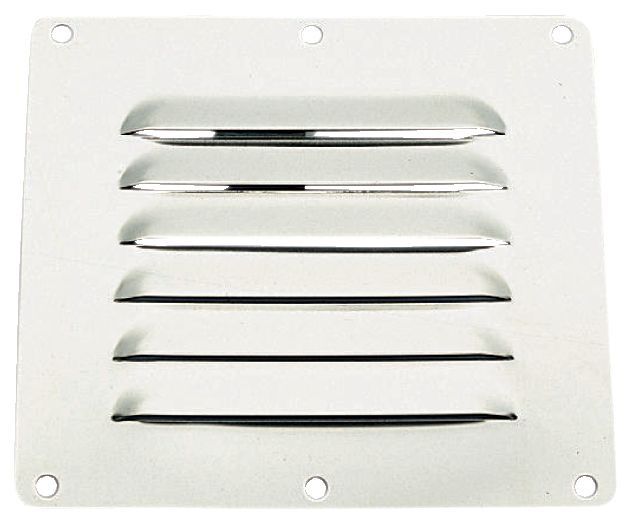 Luefterblech rostfrei 127x115mm