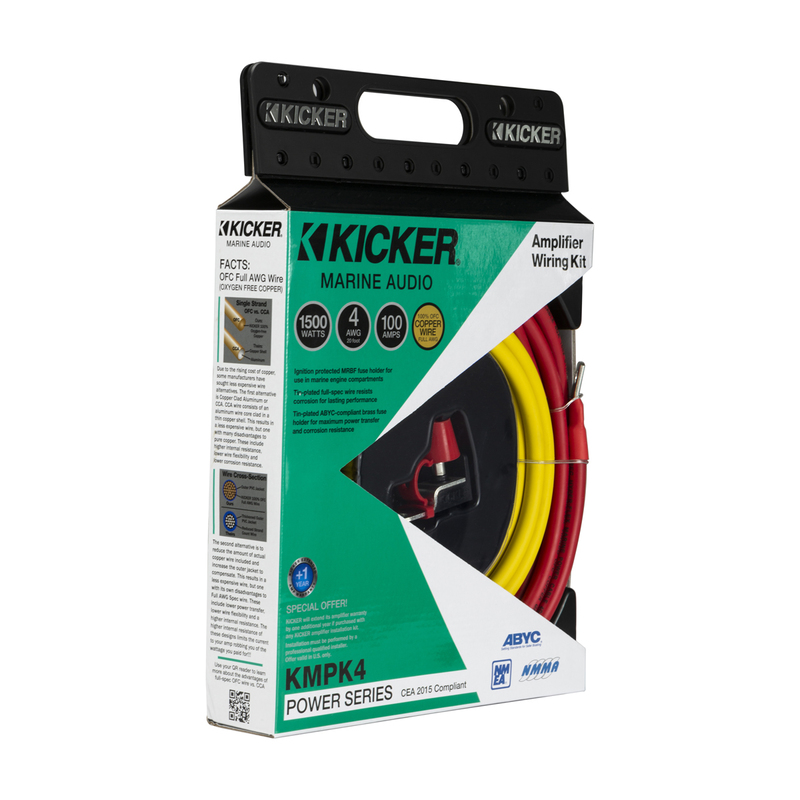 KICKER Marine Audio 4AWG-Verstärkerstromversorgung